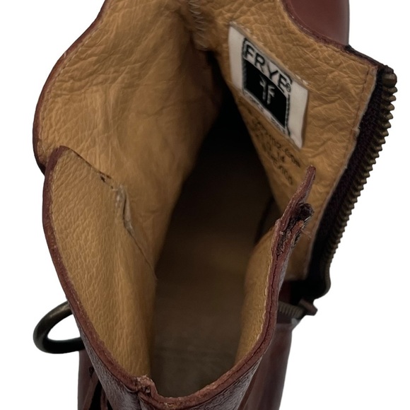 Frye Brown Molly D Ring Buckle Ankle Boots Size 8 1/2 Women's - Picture 5 of 10